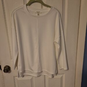 Cable & Gauge White Long Sleeve Top